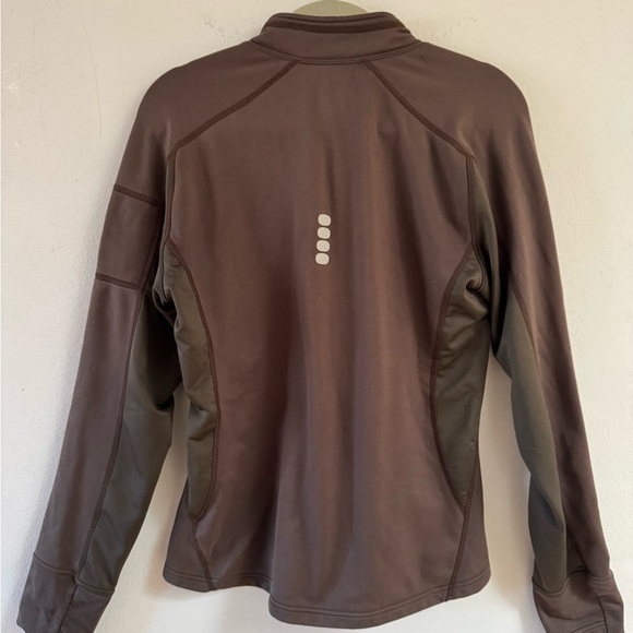 Nike FIT DRY girls large 12 to 14 Olive Green full zip jacket - Picture 5 of 6